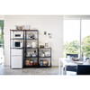 Short 3-Tier Steel Storage Rack, Black - Storage - 5