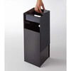 Short Square Trash Can, Black - Storage - 5