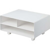 Rolling Desktop Printer Stand, White - Storage - 1 - thumbnail