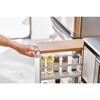 Rolling Slim Steel Storage Cart With Handle, White - Storage - 4