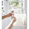 Rolling Hanger Rack with Laundry Wire Basket, White - Storage - 4