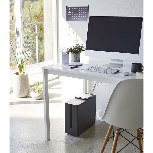 Rolling Cable Management Rack, Black - Storage - 2
