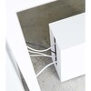 Rolling Cable Management Rack, White - Storage - 4