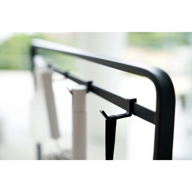 Rolling Cleaning Supplies Rack, Black - Storage - 3