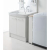 Rolling Slim Steel Storage Cart With Handle, White - Storage - 6