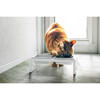 Pet Food Bowl 2-Pieces With Tall Stand, White - Storage - 4