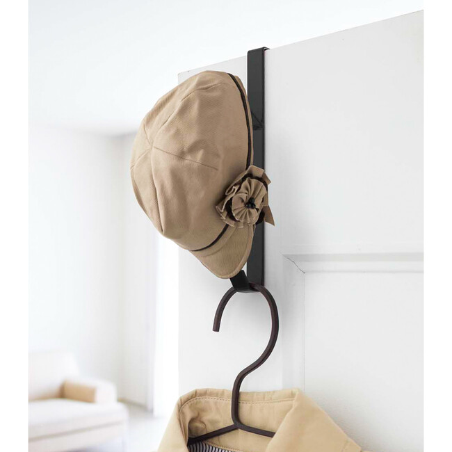 Over-The-Door Double Hook, Black - Storage - 3