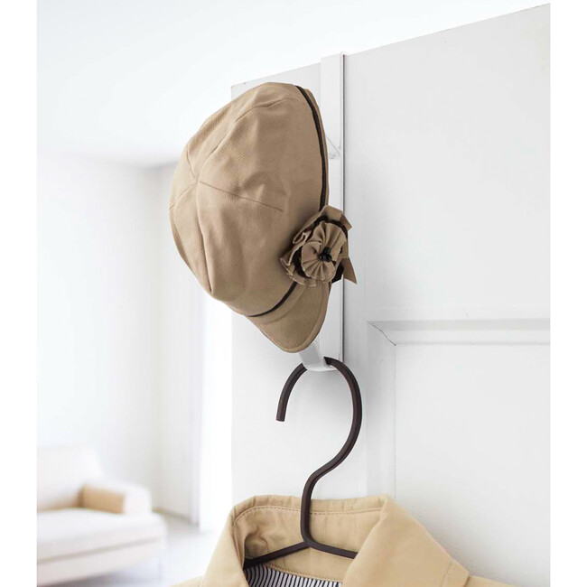 Over-The-Door Double Hook, White - Storage - 3