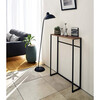 Narrow Entryway Console Table, Black - Storage - 4 - thumbnail
