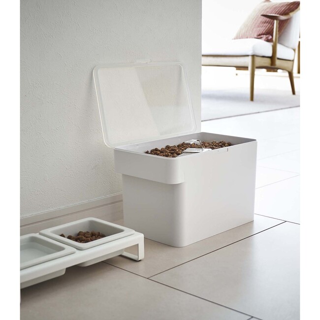 Medium 3.5 kg Airtight Pet Food Storage Container, White - Storage - 2