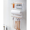 Magnetic Kitchen Organization Rack With Wooden Handles, White - Storage - 3
