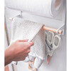 Magnetic Kitchen Organization Rack With Wooden Handles, White - Storage - 5