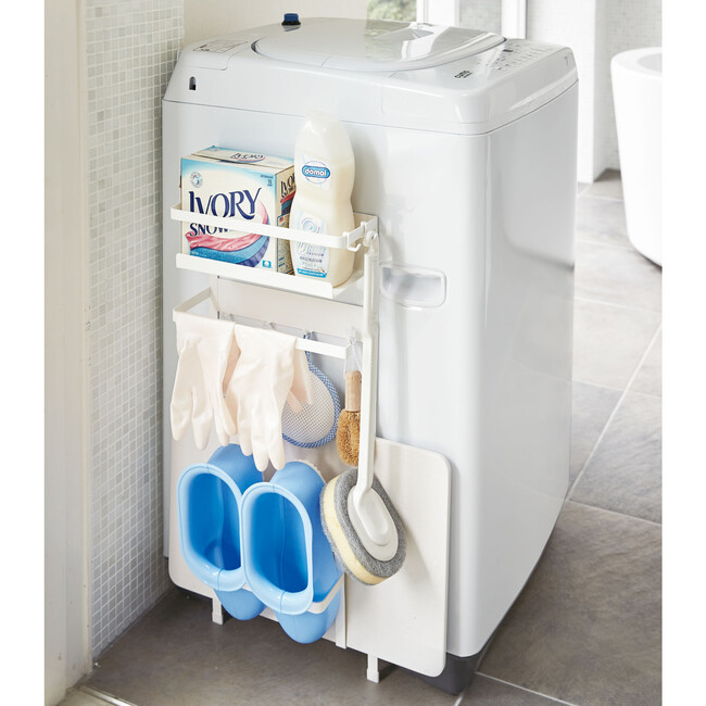 Large Magnet Laundry Storage Pockets, White - Storage - 2