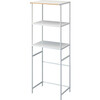 Kitchen Appliance Tall Steel Storage Rack, White - Storage - 1 - thumbnail
