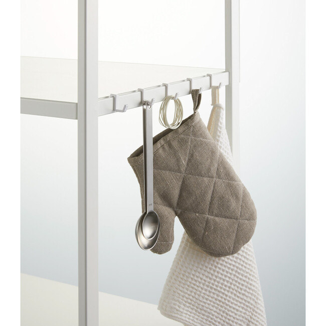 Kitchen Appliance Tall Steel Storage Rack, White - Storage - 3