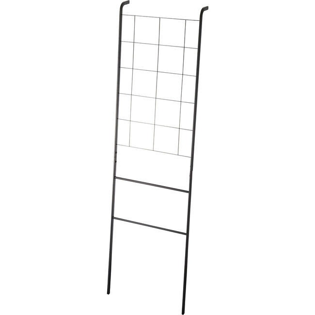 Grid-Panel Leaning Ladder, Black - Storage - 1