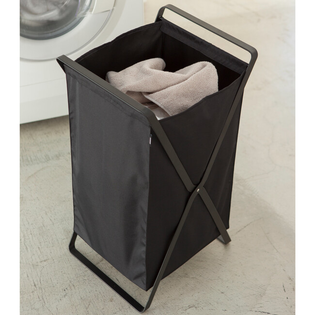 Laundry Hamper, Black - Storage - 4
