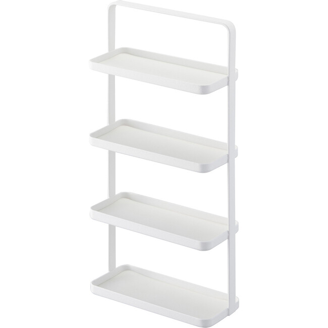 4-Tier Jewelry & Accessory Tray Stand, White