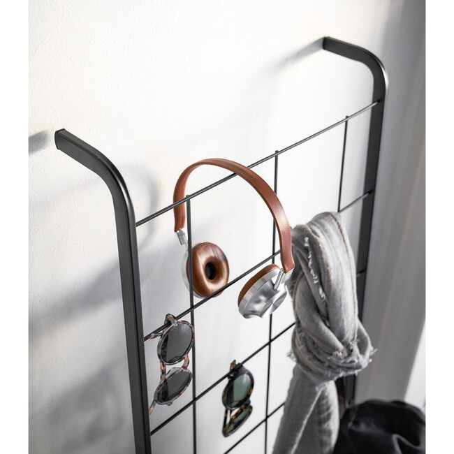 Grid-Panel Leaning Ladder, Black - Storage - 5