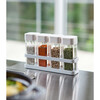 4-Piece Spice Bottles With Rack, White - Storage - 2