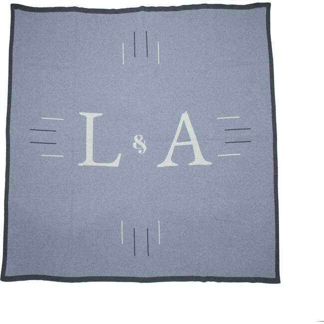 Personalized Love Letters  Throw Blanket, Alum/Milk/Pewter - Throws - 1