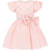 Sevilla Teacup Bow Dress, Pink - Dresses - 1 - thumbnail