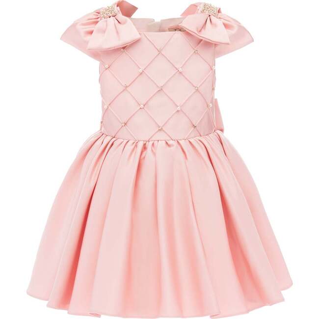 Alondra Quilted Teacup Dress, Pink