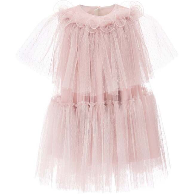 Orela Overlay Tulle Dress, Pink