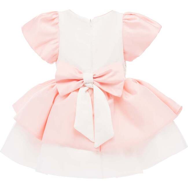 Elisa Poplin Ruffle Dress, Pink - Dresses - 2