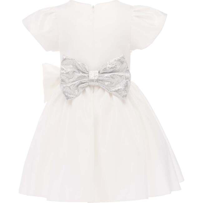 Sevilla Teacup Bow Dress, White - Dresses - 2