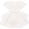 Elisa Poplin Ruffle Dress, White - Dresses - 2