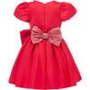 Sevilla Teacup Bow Dress, Red - Dresses - 2