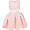 Palomino Scallop Hem Dress & Cardigan, Pink - Dresses - 2 - thumbnail