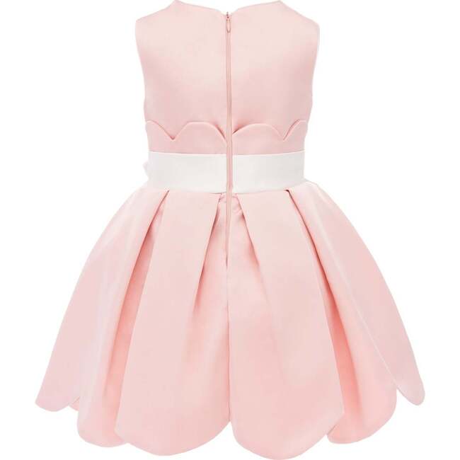 Palomino Scallop Hem Dress & Cardigan, Pink - Dresses - 4