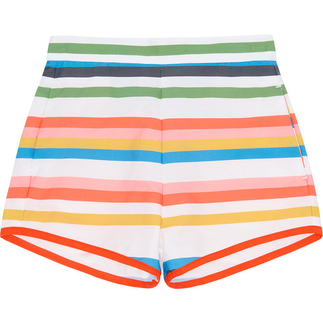Short List Pullon Shorts, Multi-Stripe