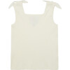 Palomar Stretch Cotton Rib Vest, Sea Salt - Tank Tops - 1 - thumbnail