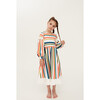 On Tenterhooks Longsleeve Midi Dress, Multi-Stripe - Dresses - 2 - thumbnail
