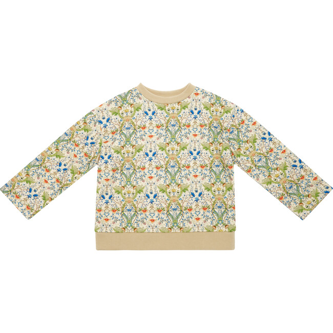 Homey Cotton Sweatshirt, Arts & Crafts Floral