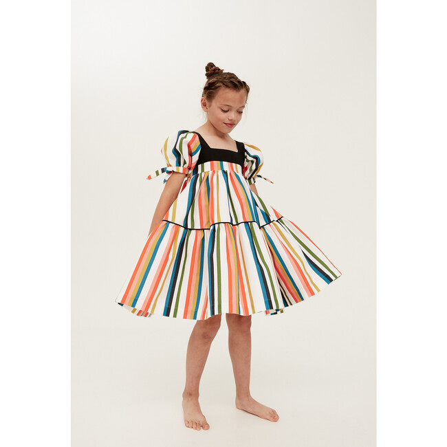 Know Full Well Puff Sleeve Dress, Multi-Stripe - Dresses - 2