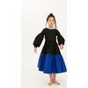 On Tenterhooks Longsleeve Midi Dress, Kalamanta  & Aegean Blue - Dresses - 2 - thumbnail