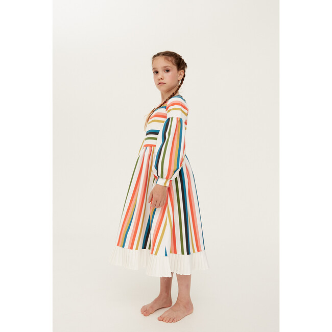 On Tenterhooks Longsleeve Midi Dress, Multi-Stripe - Dresses - 4