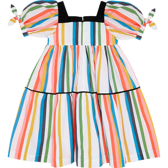 Know Full Well Puff Sleeve Dress, Multi-Stripe - Dresses - 3