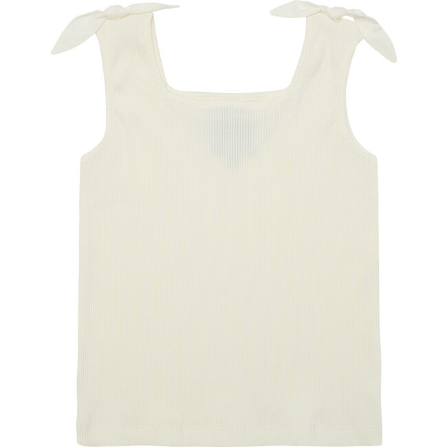 Palomar Stretch Cotton Rib Vest, Sea Salt - Tank Tops - 3