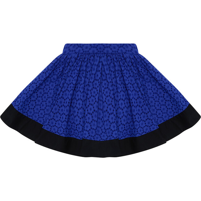 Full Swing Gathered Skirt, Broderie Anglaise Aegean Blue