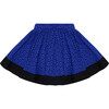Full Swing Gathered Skirt, Broderie Anglaise Aegean Blue - Skirts - 1 - thumbnail