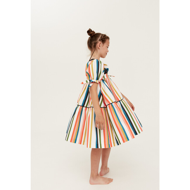 Know Full Well Puff Sleeve Dress, Multi-Stripe - Dresses - 4