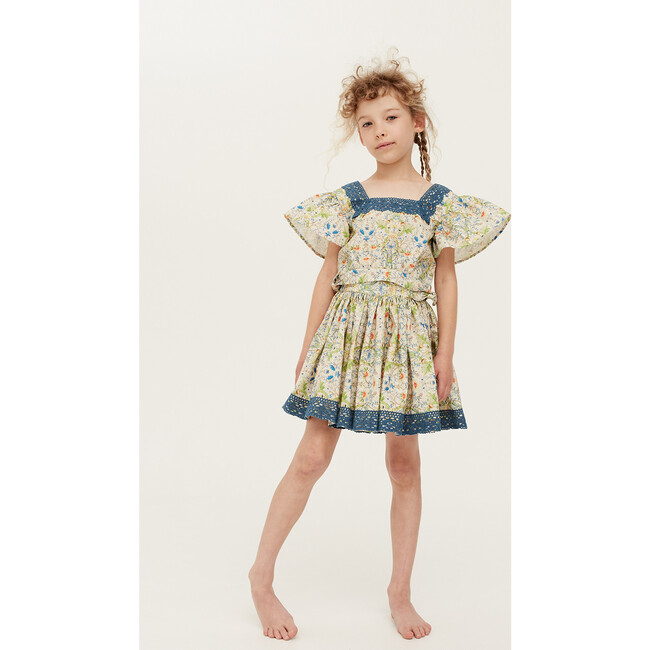 Full Swing Gathered Skirt, Arts & Crafts Floral - Skirts - 2