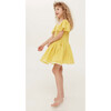 Square The Circle Embroidered Dress, Sour Lemon Spot - Dresses - 5