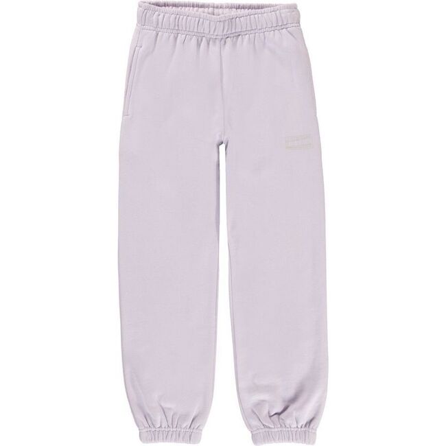 Lilac Cotton Sweatpants, Purple - Sweatpants - 1