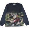 Rin Jeep Graphic Sweatshirt, Navy - Sweatshirts - 1 - thumbnail